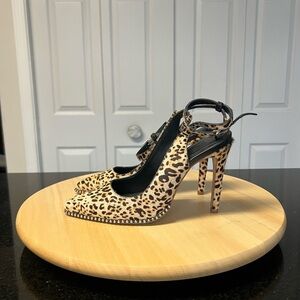 Gianni Bini Renatay Leopard Print Heels